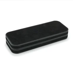 Black Plastic and Black Felt Pen/Pencil Case