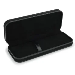 Black Plastic and Black Felt Pen/Pencil Case