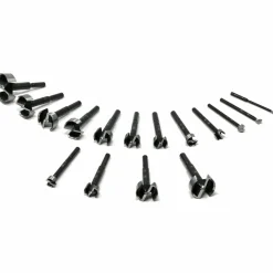 Black Shark Forstner Bit Set In Wooden Box Imperial and Metric 16 Piece