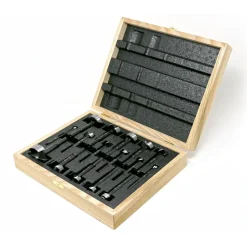 Black Shark Forstner Bit Set In Wooden Box Imperial and Metric 16 Piece
