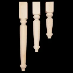 Butcher Block Style Table Leg Pine