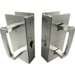 Cavity Sliders CL400 ADA Magnetic Bi-Parting Pocket Door Handle for 1-3/4" Door Satin Chrome Emergengy/Snib