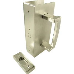 Cavity Sliders CL400 ADA Magnetic Latch Pocket Door Handle for 1-3/4" Door Satin Nickel