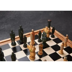 Chess or Checkers Wood Veneer 19" x 19" 2-Ply Wood-on-Wood