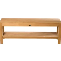 Coach Shower Bench 47" (120 cm) with Shelf
