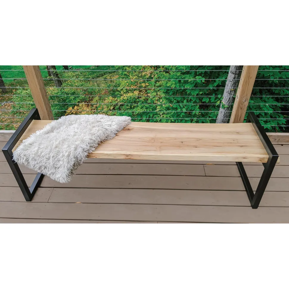 Cube Bench Legs 20" Black Pair