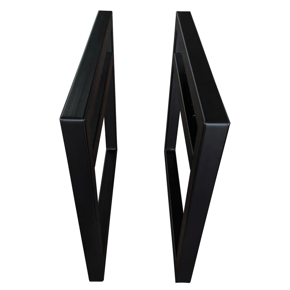 Cube Bench Legs 20" Black Pair