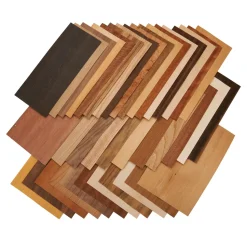 Domestic and Exotic Wood Veneer Pack 5-1/2" to 7-1/2" Width Mixed Variety 20 Square Feet