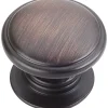 Durham Knob, 1-1/4" Dia., Brushed Oil Rubbed Bronze