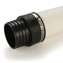 DustConnection Adapts 4" Schedule 40 PVC Pipe to 4" Dust Collection Hose