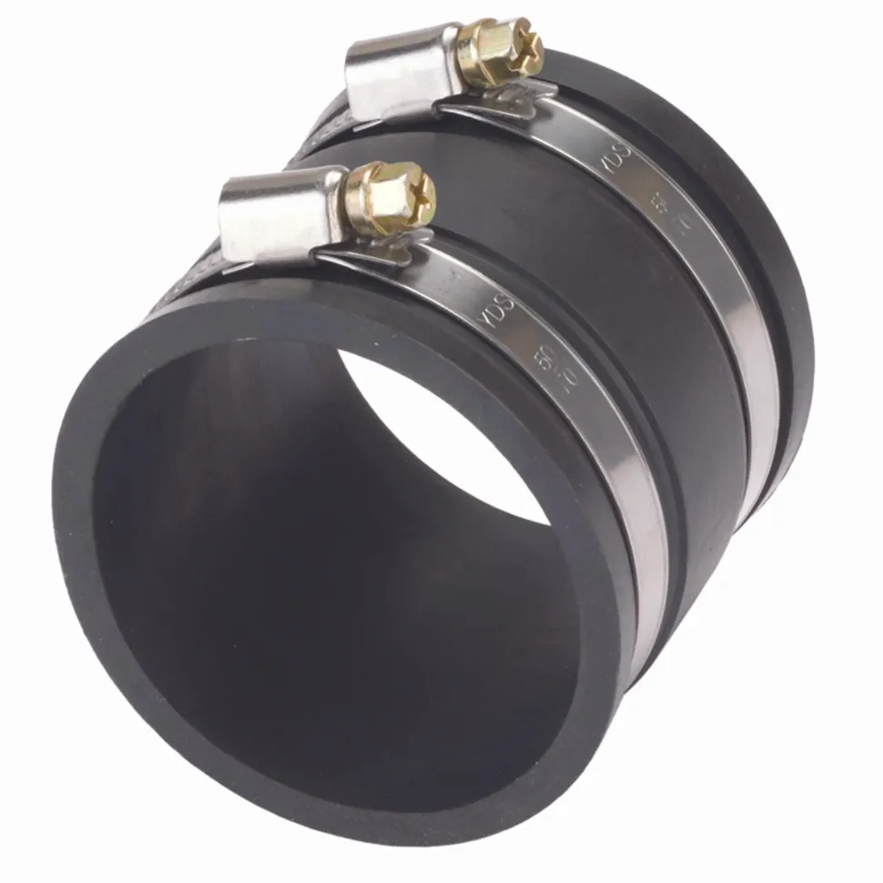Dust Control Flex Cuff w/ Hose Clamps 2-1/2" ID x 2-1/2" L