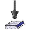 2308 Edge Bevel Router Bit 30 A 1/4" SH 7/8" CL X 3/4" CH 2-3/4" OL