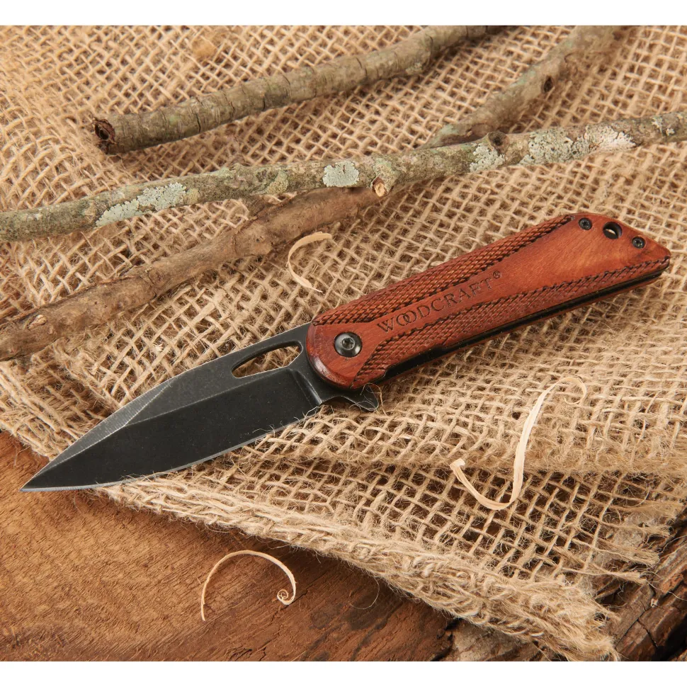 2023 Edition Woodcraft Drop Point Swift Assist Opening Pocket Knife 3" Blade
