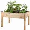 Elevated Cedar Planter 34" X 49" X 30"H