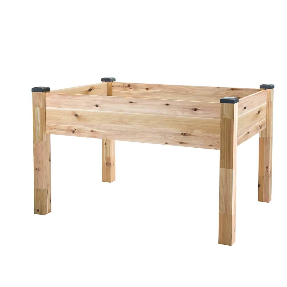 Elevated Cedar Planter 34" X 49" X 30"H
