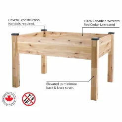Elevated Cedar Planter 34