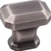 Ella Knob, 1-1/4" O.L., Brushed Pewter