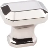 Ella Knob, 1-1/4" O.L., Polished Nickel