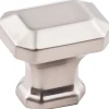 Ella Knob, 1-1/4" O.L., Satin Nickel