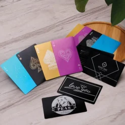Engravable Metal Business Cards Multicolor Aluminum 20 Piece