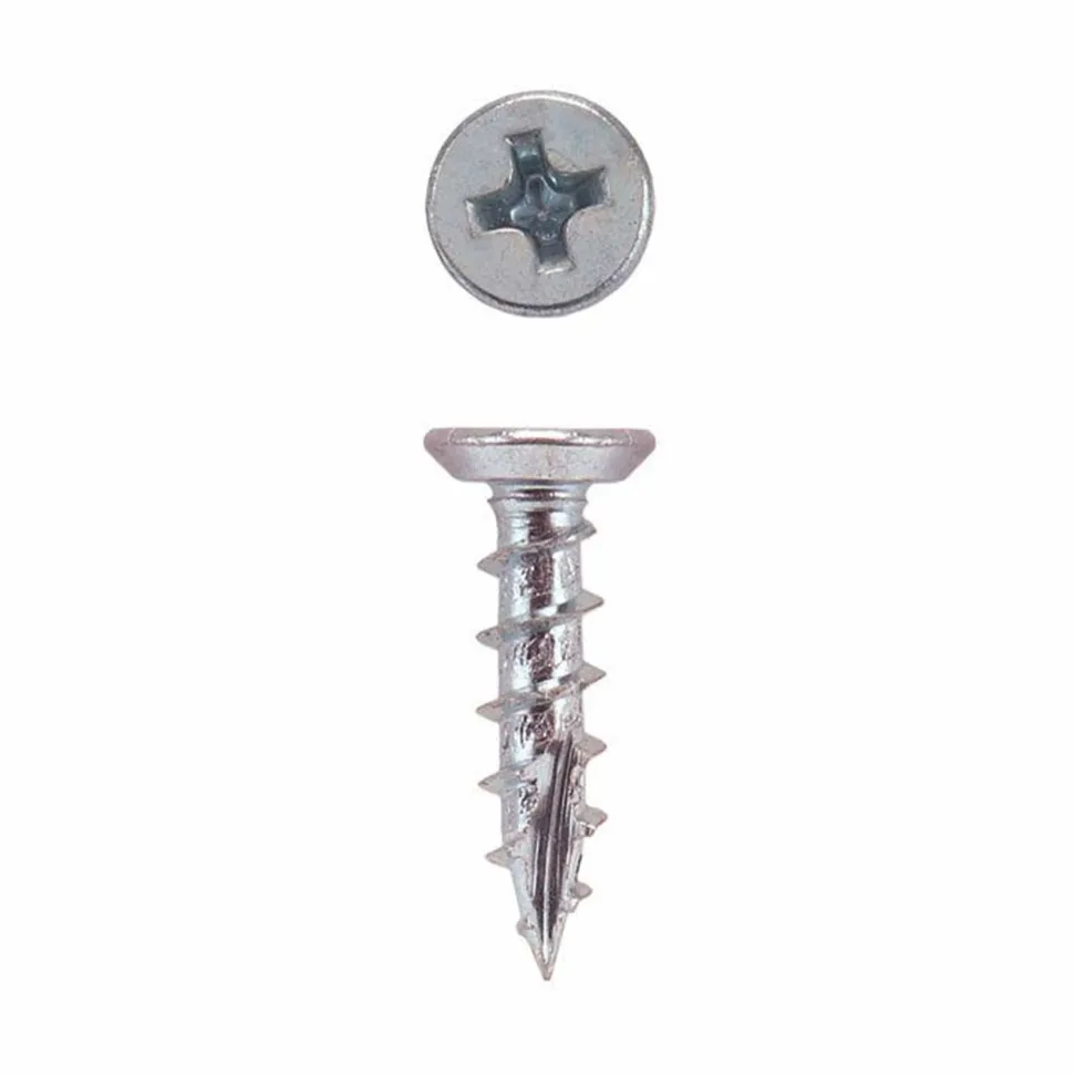 European Slide Screws Undercut Flat Head Phillips Drive Zinc 100 Piece