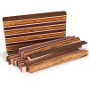 Exotic Cutting Board Kit 1-1/2" x 9-7/8" x 16" Brownheart, Maple, Marblewood, Purpleheart & Wenge