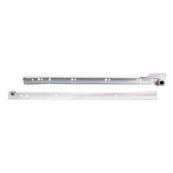 3/4-Extension Self-Close White Epoxy Coated Euro Drawer Slides Model KV 1805 Pair