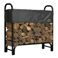 Firewood Rack-in-a-Box Heavy Duty with Cover, 4'