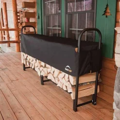 Firewood Rack-in-a-Box Heavy Duty with Cover, 8'