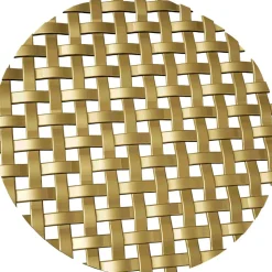 .1875" Flat Square Decorative Grille Satin Brass, 36" W x 48" L Sheet