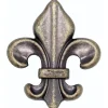Fleur De Lis Knob Brass Oxide