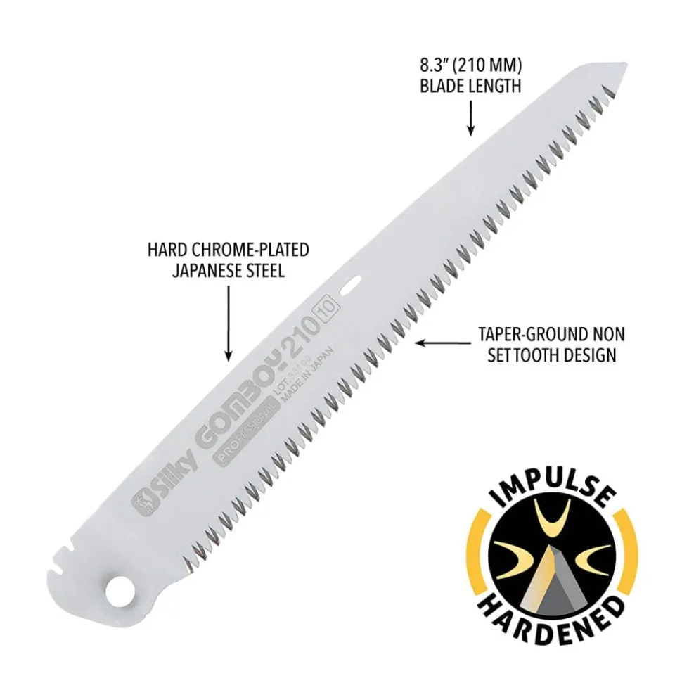 GOMBOY Replacement Blade, 210mm, Medium Teeth