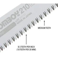 GOMBOY Replacement Blade, 210mm, Medium Teeth
