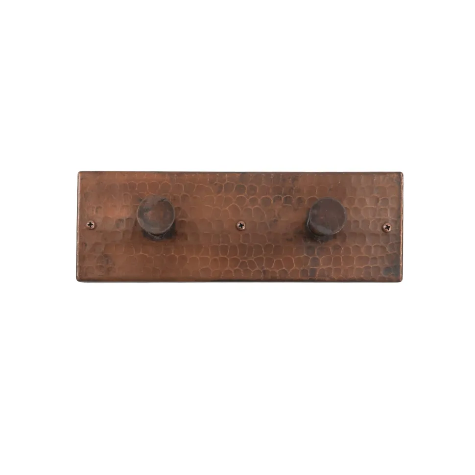 Hand Hammered Double Robe Hook