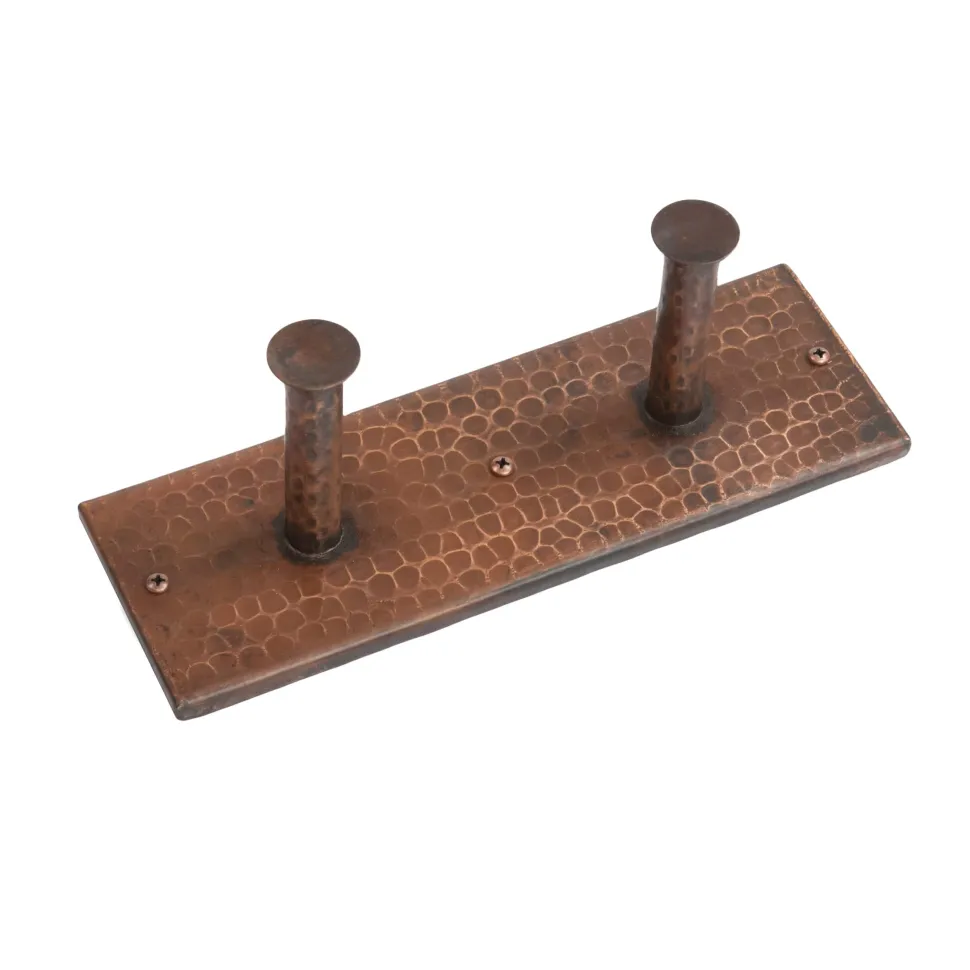 Hand Hammered Double Robe Hook