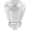 Harlow Large Tapered Glass Knob, 1-1/4" Dia., Polished Chrome