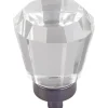 Harlow Small Tapered Glass Knob 1" Dia Brushed Oil Rubbed Bronze