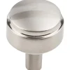Hayworth Knob, 1-1/8" Dia., Satin Nickel