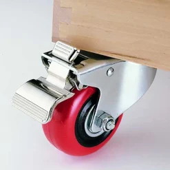 3" HD Caster Double Locking Swiveling 1/2" Mounting Hole