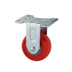 HD Caster Non-Locking Non-Swiveling 2-1/2" 4 Hole Mounting Plate