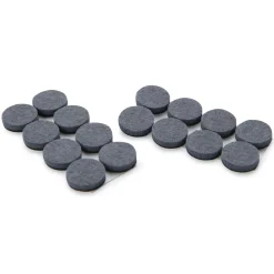 Heavy Duty Self Stick Felt Pads 1" Round 16 Piece