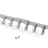 6-Hook Strip Nickel Plated