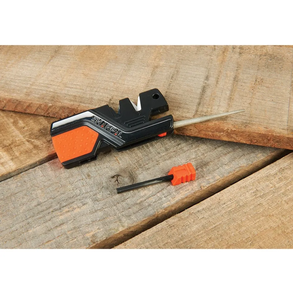 6-in-1 Knife Sharpener and Survival Tool