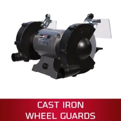 JBG-8W Shop Grinder with Grinding Wheel and Wire Wheel