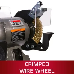JBG-8W Shop Grinder with Grinding Wheel and Wire Wheel