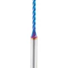 46292-K Spiral 2D/3D Carving 0.10 Deg Tapered Angle Flat Bottom Up-Cut 4 Flute Router Bit 1/8"D 1-1/32"CH 1/4"SH 2-1/2"O