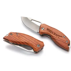 Liner Lock Pocketknife with Coralwood Handle 5"