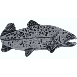 2" Long Trout Pull Right Facing, Pewter, Model 095P