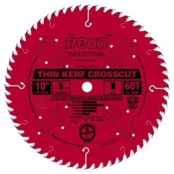 LU88R010 Industrial Thin Kerf Fine Finishing Blade 10" x 5/8" Bore x 60 Tooth ATB Thin Kerf