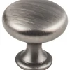 Madison Knob, 1-3/16" Dia., Brushed Pewter